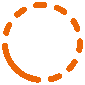 oranje cirkel